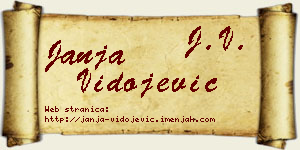 Janja Vidojević vizit kartica